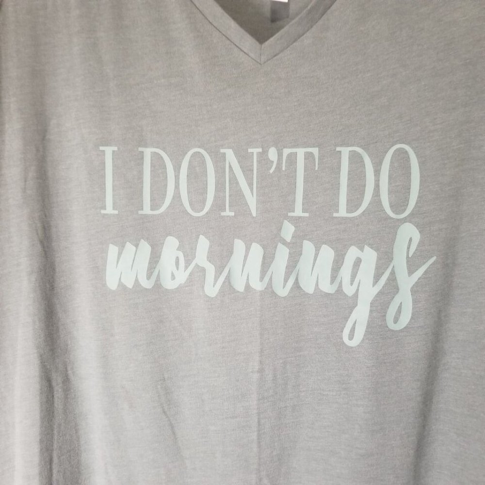 Cacique Sleepwear Night Shirt Womens Adult 18/20 Aqua Short Sleeve V-Neck